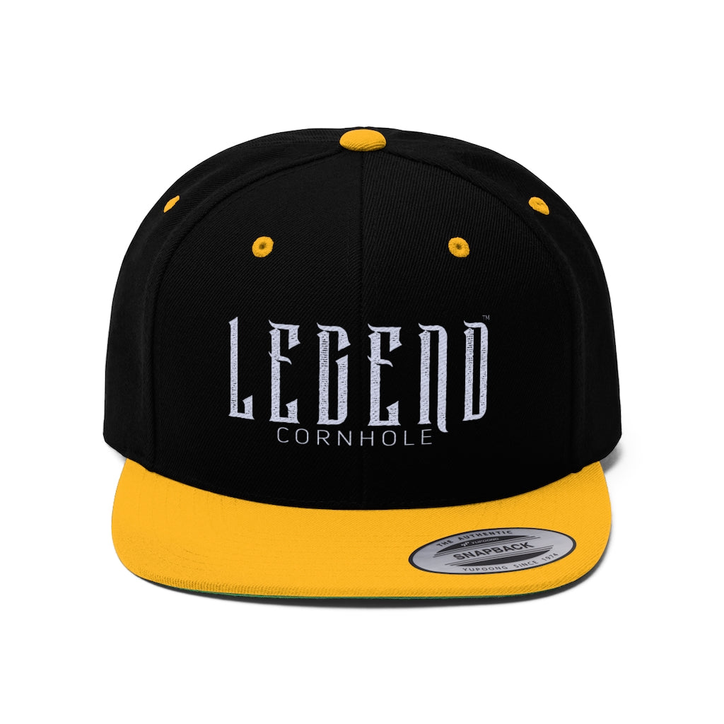 Legend™Cornhole :: Unisex Flat Bill Hat – LegendCornhole display picture 3