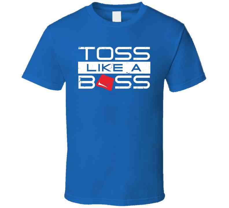 Toss Like A Boss Funny Cornhole T Shirt